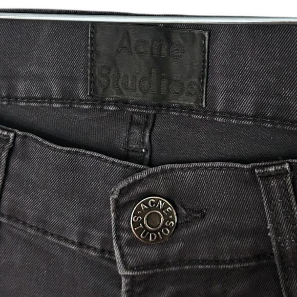 ACNE STUDIOS Ace Ups Jean Men’s 31 x 32 Black Contemporary Cotton Casual - Picture 3 of 8